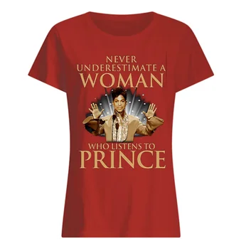 Nenuvertinkite Moteris, Kurie Klauso Princas Rogers Nelsonas moteriški Marškinėliai