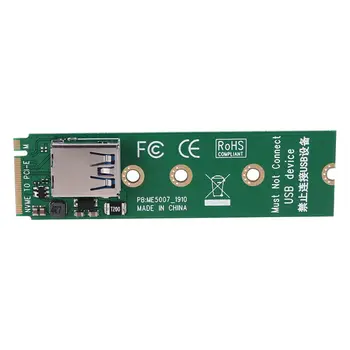 NVME M. 2 M-Raktas į PCI-E X1 Stove PCI Express Card PCIE Jungtis Stove 30cm USB3.0 Extender Port PCIE Adapteris X6HA