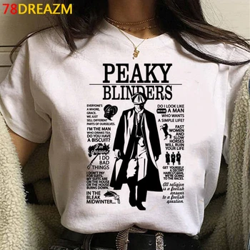 Peaky Laukai, t-shirt vyrai grunge estetinės 2020 t-shirt kawaii