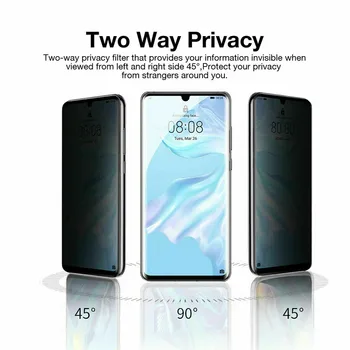 Pilnas draudimas Privačių Grūdintas Stiklas Huawei 30 Pro 30 Lite Anti-Spy Ekrano apsaugos Huawei 30 pro lite tamsinti Stiklai