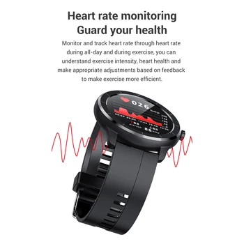 Pilnas Touch Screen Smart Žiūrėti AI Žiūrėti Veido Širdies ritmo Monitorius IP68 Vandeniui Smartwatch Vyrų 