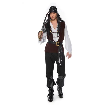 Piratų Kapitonas Kostiumai Suaugusių Vyrų Piratų Kostiumų Cosplay Rinkinys Moterims Helovinas Šalis Piratų Dress Up Karnavalas Plius Dydis Išgalvotas