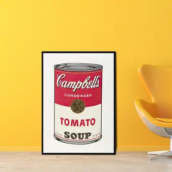 Pop Art Andy Warholo Drobė Menas, Plakatų ir grafikos Virtuvė Temą Drobė Paveikslų ant Sienos Menas Nuotraukas 1T
