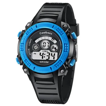 Prekės Coolboss Naujas 2018 Žiūrėti Vyrams, Vaikams Sportiniai Laikrodžiai LED Skaitmeninis Karinės Laikrodis Berniukas Studentų Daugiafunkcinis Laikrodžius