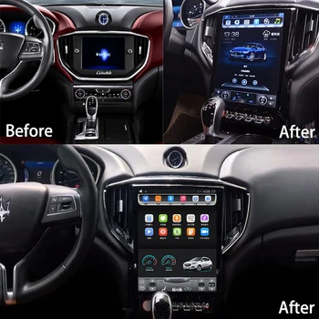 PX6 Android 9.0 Automobilių Multimedia, GPS Garso Radijas Stereo Maserati Ghibli -2019 Tesla Navigacija 