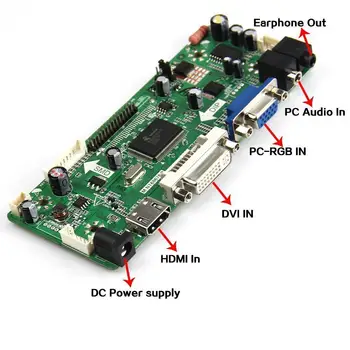 Rinkinys LP125WH2-SLB1 LVDS 40pin VGA DVI Monitoriaus M. N68676 Valdiklio plokštės 1366X768 Skydelis Ekranas HDMI LCD LED 