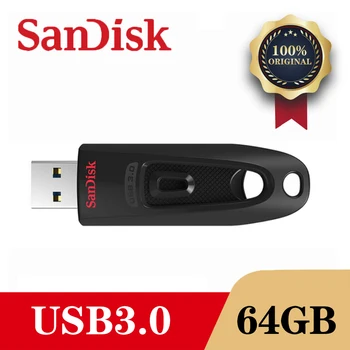 SanDisk CZ48 USB 3.0 Flash Drive, Diskas 128GB 64GB 32GB 16GB Pen Ratai Maža Pendrive Memory Stick Saugojimo Įrenginį 