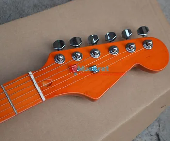 Sandėlyje !Elektrinė gitara ST balta spalva klevas kaklo remti užsakymą Muzikos Instrumentas nemokamas pristatymas raudona tortise pickgard
