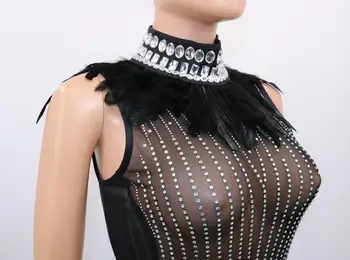 Seksualus Vien Akies Deimanto Vakare Šalies Klubas Bodycon Mini Suknelė Moterims, Elegantiška Pūkinė Golfo Rankovių Apranga Pokylių Suknelės
