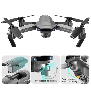 Sg907 Gps Drone Su Kamera 4k 5g Wifi Rc Quadcopter Optinio Srauto Sulankstomas Mini Dron 1080p Hd Kamera Drone Vs E520s E58 Xs816