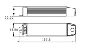 Simistorių Nuolatinės Srovės 50W 700mA Pritemdomi Led Driver, Su Aliuminio Korpusas, 43~70VDC