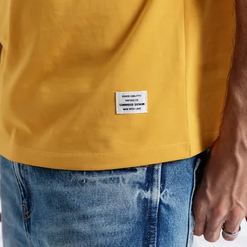 SIMWOOD 2020 metų Vasaros, Nauja, T-Shirt Vyrams Medvilnės vientisos Spalvos Laisvalaikio marškinėliai Pagrindai O-kaklo Aukštos Kokybės Plius Dydis Vyrai Tee 190004
