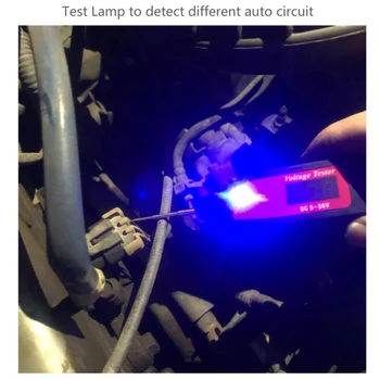 Skaitmeninis ekranas įtampos lempos automobilių priemonė automatinis grandinės detektorius