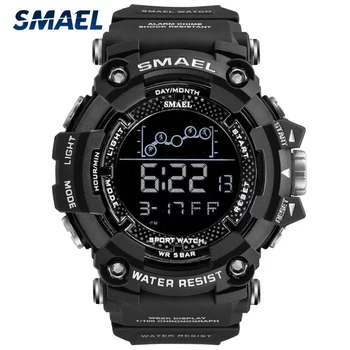 SMAEL Mens Sporto Laikrodžiai Naujas Mados LED Skaitmeninis Karinės Vandeniui Riešo Žiūrėti Vyrų Chronometrus už savo Vyru Vyrų Dovanų Žiūrėti