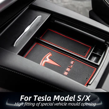 Tesla Model S X Konsolė talpinimo ABS Medžiagos Tesla Priedai