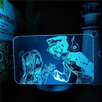 Tualeto-Privalo 3D Lempos Hanako Kun LED Nakties Šviesos Apdailos Anime Lampara Kūdikių Lempos Miegamojo Puošimas Lempos Kūrybos Animaciją, Žibintai