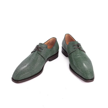 Weitasi Tailando Perlas žuvų oda Vyrų batų verslo Vestuvių puotą Vyrų batai, rankinė nekilnojamojo odos vienintelis vyrų batai