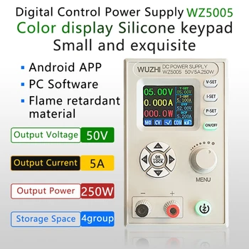WZ5005 DC DC-Buck Konverteris CC CV 50V 5A Galios Modulis, Reguliuojamas Reguliuojamas laboratorinis maitinimo šaltinis 5V (12V 24V komunikacijos