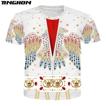 XS-7XL Mados Vyrai Moterys 3d Hoodie Elvis Presley 3D Atspausdintas hoodies Palaidinukė Unisex Atsitiktinis streetwear