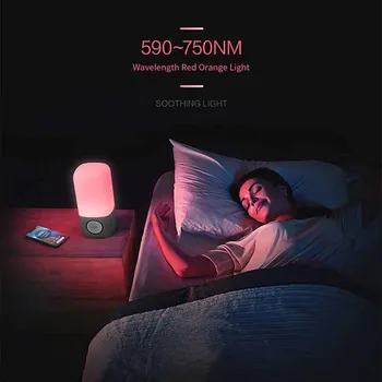 Youpin Sleepace Muzika, Naktiniai staleliai, Lempa Portable LED Šviesos Bluethooth Garsiakalbis APP 