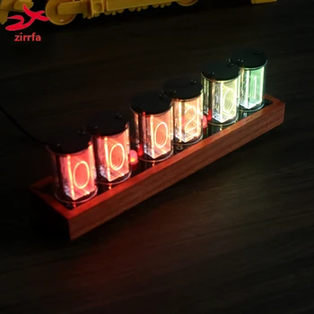 Zirrfa 4 Bitų spalvotas LED Švyti nixie Vamzdis, Skaitmeninis Laikrodis, 