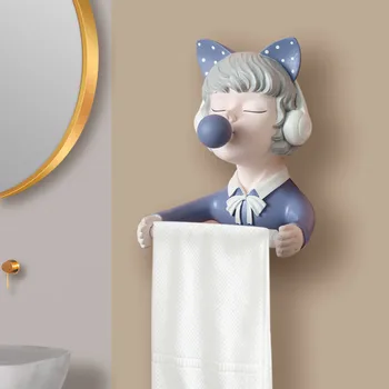 Šiaurės ins kūrybos burbulas mergina roll audinių laikiklis veido audinių stalčiuko tualetinio popieriaus punch-nemokamai sieniniai papuošalai