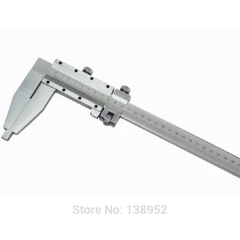 0-500mm Vernier Suportas Plieno skaidrių suportas su Plunksnų Stiliaus Ilgas Žandikaulis sunkiųjų suportas matavimo daviklis įrankis