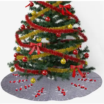 1 Vnt 120CM Kalėdų Eglutė Sijonas Didelis Pilka Raudona Bowknot Turas Šaliai, Papuošalai Kalėdų Medis, kiliminė danga, Namų