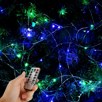 10M LED String žibintai USB Varinės Vielos Pasakų Žibintai Kalėdinė Girlianda, Patalpų Miegamųjų Namo Vestuvių Naujųjų Metų Kalėdų Eglutės Puošimas