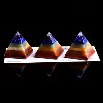 1PC Natūralių Mineralinių Kristalų Papuošalai Spalvinga Piramidė Magija Restauravimo Namuose Studijų Apdailos Pora Apdaila 
