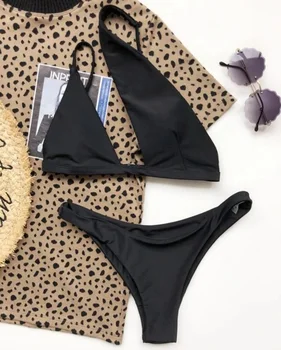 2020 Asimetrinė Vieną Petį Bikini Moterims maudymosi kostiumėlį Moteris Tuščiaviduriai iš Kostiumėliai, Dviejų dalių, bikini nustatyti Brazilijos Maudymosi Kostiumą Plaukti