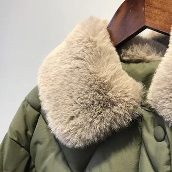2020 Moterų Žiemos Paltai Ilgomis Rankovėmis Furry Apykaklės Moterys Trumpas Žiemą Šilta Striukė Kailis Casaco Feminino Medvilnės Kailis Streetwear