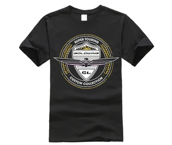 2020 Naujas Vasaros Marškinėliai, Japonijos Motociklų vyrų Gold Wing Užsakymą Surinkimo Juoda t-shirt, Xl Cool t-shirt