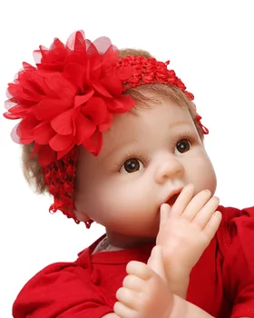 22 colių 55cm bebe žaislą dovanų kūdikis reborn lėles audinio organas, raudona kalėdų dress vaikų mergaičių žaislų, dovanų bonecas atgimusios de silikono