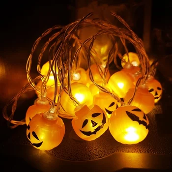 2m/4m LED String Žibintai Helovinas Apdailos Žibintų Namo lauko Šalies Girliandą Šviesos moliūgų vaiduoklių gpgb Reklama Laimingas Helovinas
