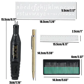 70Pcs Elektros Micro-Graverio Pen Mini 