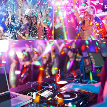 8 Spalvos Mini LED Scenos Šviesos Profesionalus DJ Šalies Šviesos Efektas Vestuvių DJ Baras DMX Garso Valdymo Disco Šviesos ES/JAV Plug
