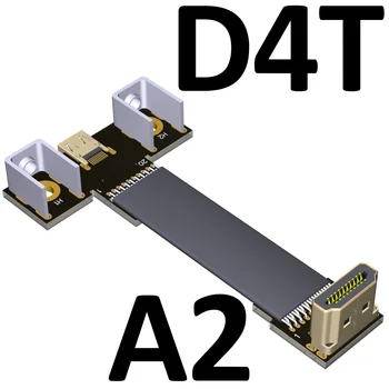 A-D 2.0 Micro HDMI Konverteris, Laidas HDMI A-D Tipo Kampas 3 / 5 /10 /15 /20 /30 /50 cm PC AV HDTV LCD FPV FFC 3D Multicopter