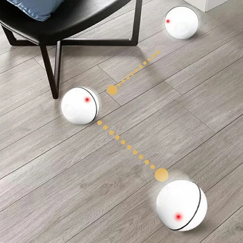 Automatinis USB Įkraunamas LED Šviesos Pet Kamuolys Naudotis Chaser Žaislas Katėms Šunims