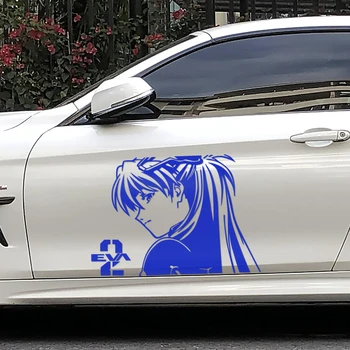 Automobilio Stilius Vinilo Lipdukai, Auto Durelių Lango Uodega Lipdukas Klasikinių Anime ir Animacinių filmų Asaka 02 Mergina Robotas