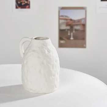Baltos Keramikos Vaza, Džiovintos Gėlės Mažų Šviežių Kambarį Gėlių Kompozicijų Žvaigždėtą Miegamojo Kambarį, Namų Dekoravimo, Ornamentų