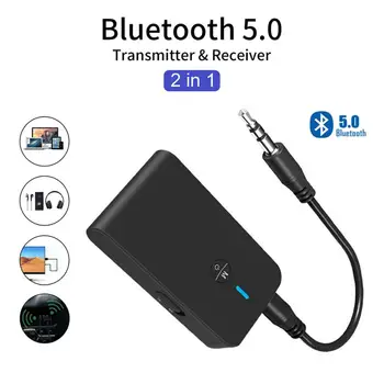 Bluetooth 5.0 Siųstuvas, Imtuvo 2-in-1 Bevielis Audio 3.5 mm Aux Adapteris, Skirtas 