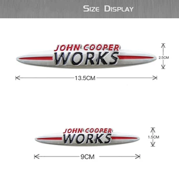 BMW Mini John Cooper Works JCW Automobilio Galiniai Lauke 3D Metalo Modifikuotų Asmenybės Automobilių Lipdukai, Automobilių Kėbulo Apdaila Žymėjimas