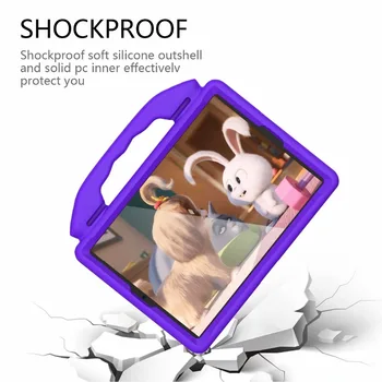 Case For iPad 10.2 colių 2019 Vaikai Saugus, atsparus smūgiams EVA Rankena Stovi Tablet Case Cover For iPad 7-osios Kartos 10.2 colių+Stylus