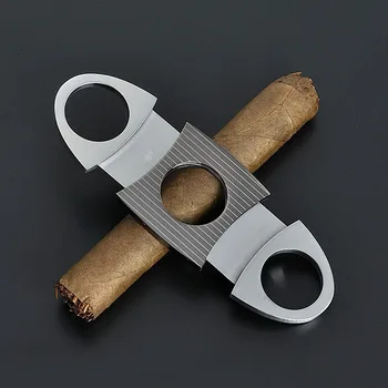 COHIBA Dalykėlių Nerūdijančio Plieno Trigubas Peilis Kubos Cigarų Žirklės Aštrių Cigarų Pjovimo