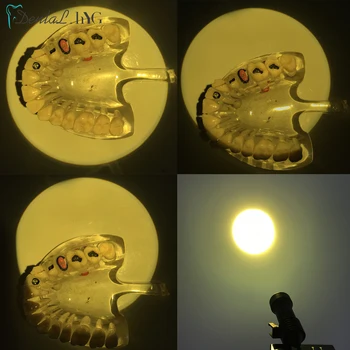 Dantų Medicininė Loupes priekinis žibintas Filtras Geltona Stomatologas LED Chirurgijos didinamasis stiklas priekinio Žibinto Lab Apšvietimo Optiniai Priedai
