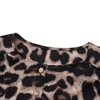 Derliaus Leopardas Spausdinti Jumpsuits Celmia Moterų Sexy Ilga Rompers 2021 Atsitiktinis Ilgomis Rankovėmis Pločio Kojų Kelnės Prarasti Playsuit Plius Dydis 7