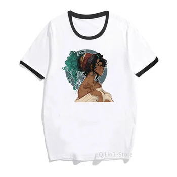 Derliaus sexy black girl marškinėliai moterims Meno imti spausdinti moterų marškinėliai estetinės drabužius vasaros viršūnes tee marškinėliai femme