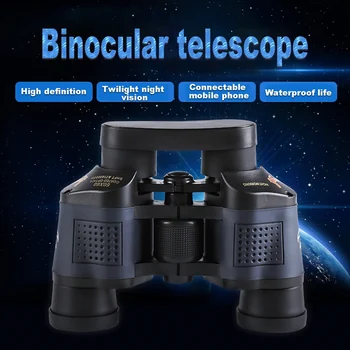 Didelio Aiškumo Teleskopas 60X60 Žiūronai HD Didelės Galios Lauko Medžioklės Kempingas Optinis Naktinio Matymo Žiūronų Fiksuoto Mastelio