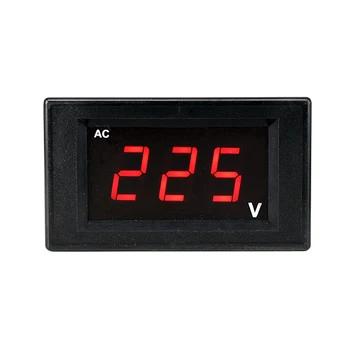 Didelio tikslumo AC AC voltmeter su skaitmeniniu ekranu, 220V, vienfaziai, trijų fazių 380V LED Вольтметр переменного тока